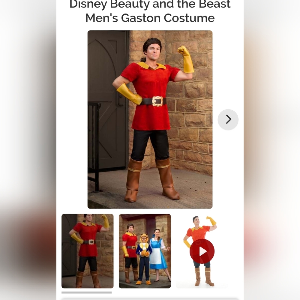 Men's XL Gaston costume